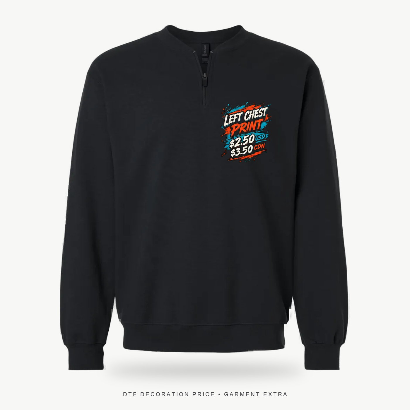 Gildan SF008 Softstyle Midweight Quarter-Zip – POD