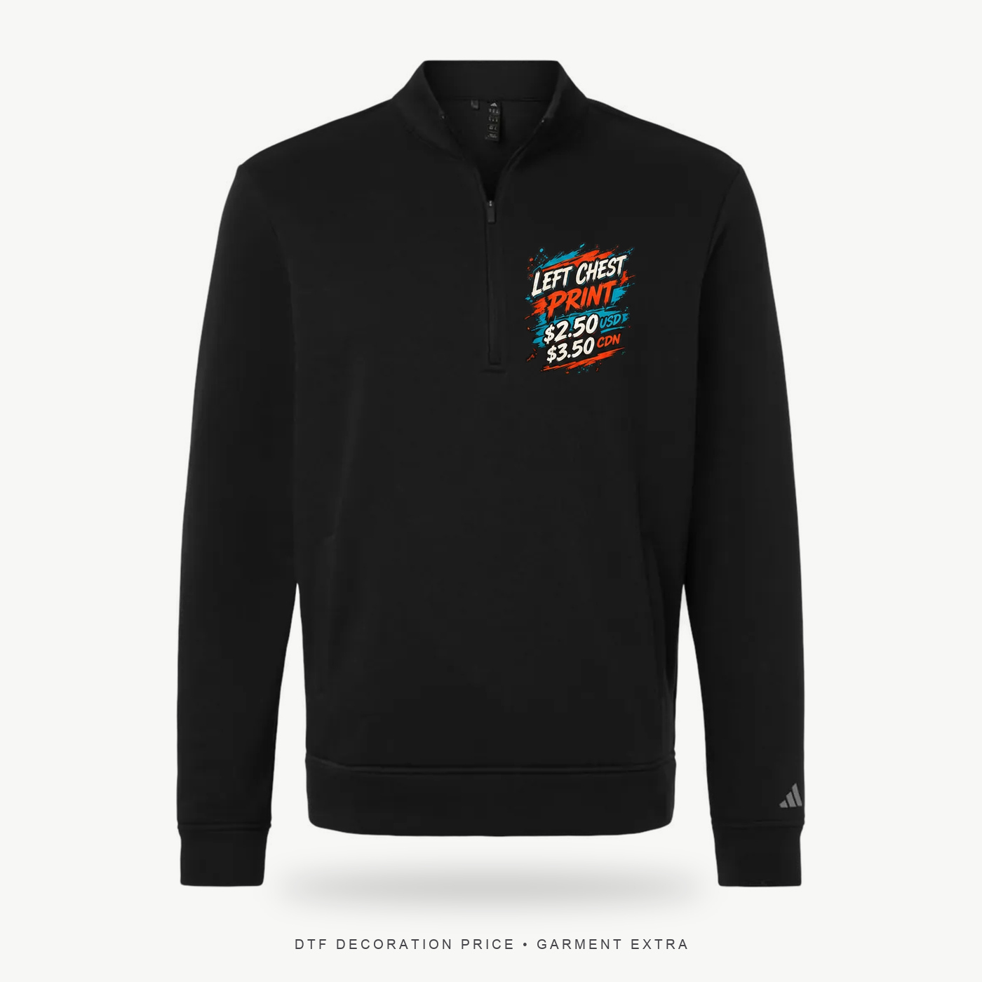Adidas A721 Men's Elevated Fleece Quarter-Zip – POD