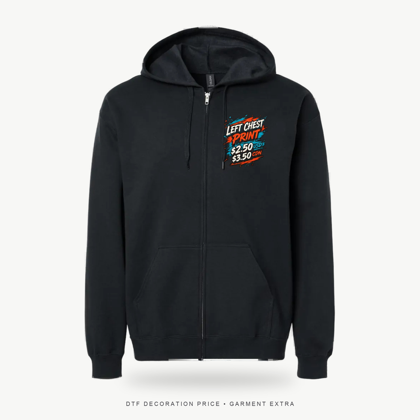 Gildan SF600 Softstyle Full-Zip Hoodie – POD