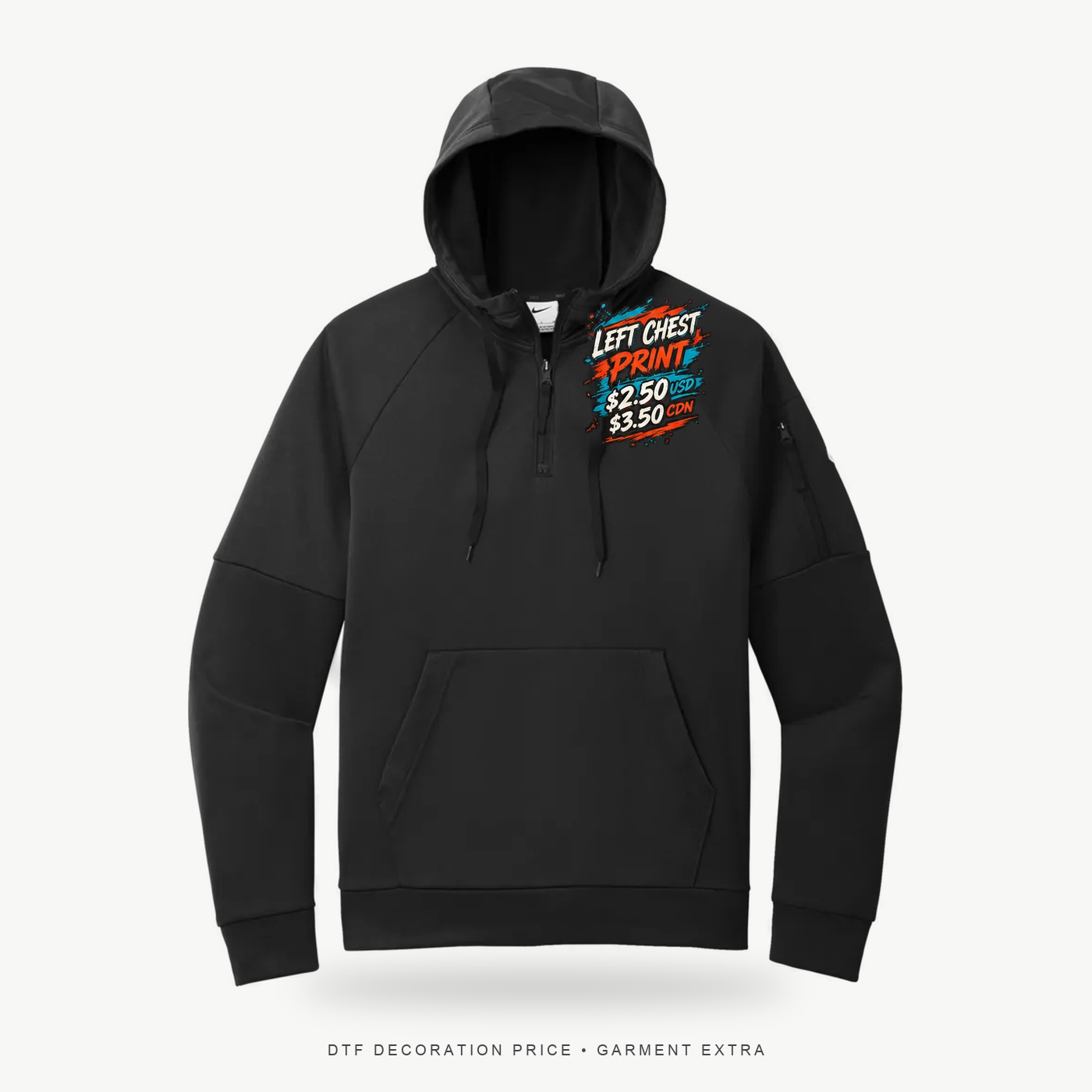 Nike NKFD9742 Therma-FIT Quarter-Zip Fleece Hoodie – POD
