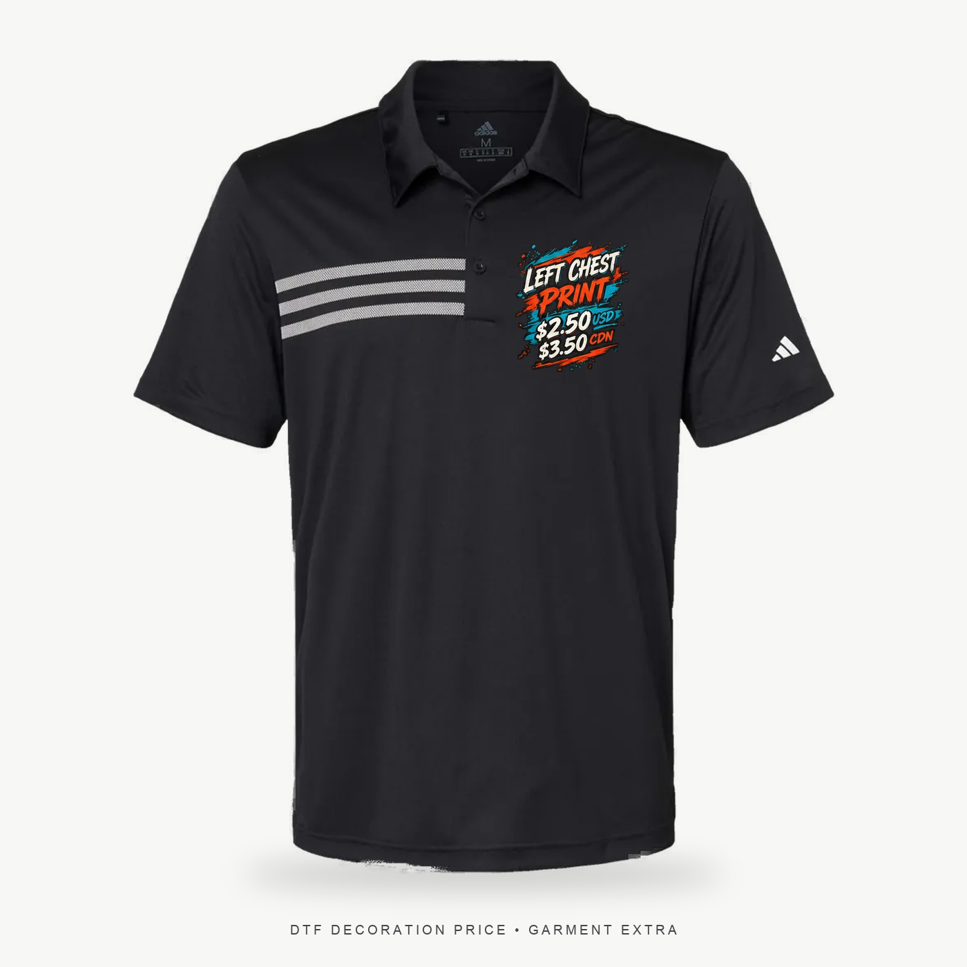Adidas A324 3-Stripes Chest Polo – POD