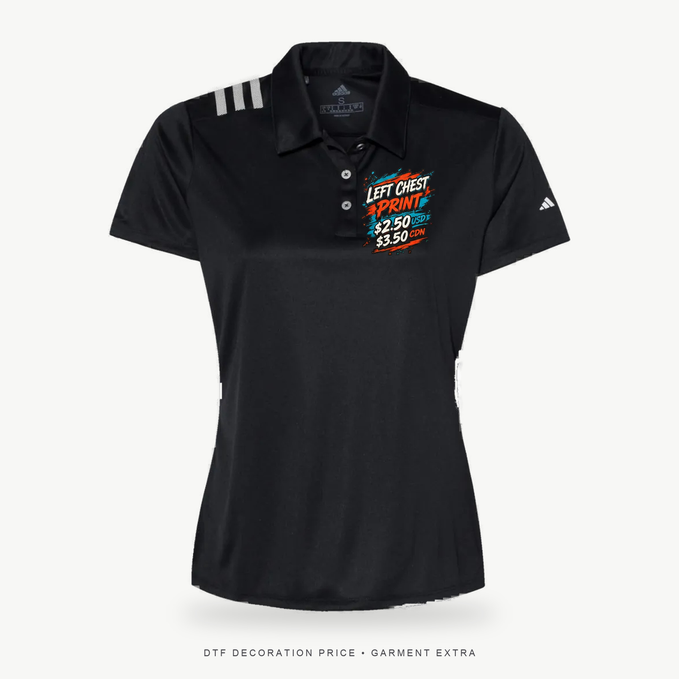 Adidas A325 Women's 3-Stripes Shoulder Polo – POD