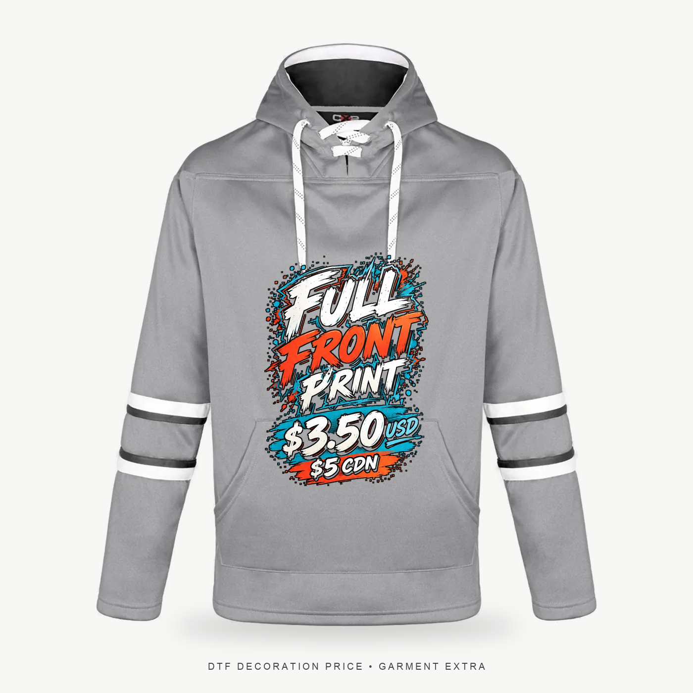 Dangle L00617 Hockey Lace Hoodie – POD