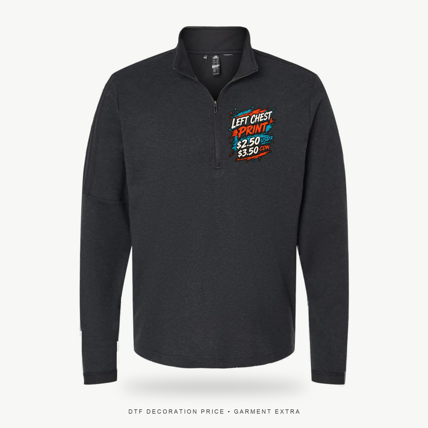 Adidas A554 3-Stripes Quarter-Zip Sweater – POD
