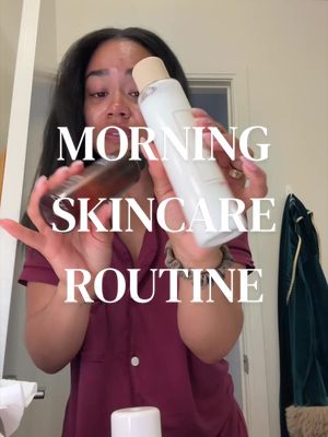 my morning skincare routine is dumb simple #skincare