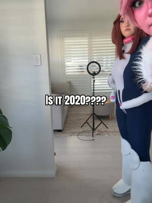 Suddenly itβs 2020 again and you are in quarantine in a My hero Academia cosplay with your housemate π #@πΉ Rosie Q π€ #ochakouraraka #minaashido #bnha #mha #myheroacademia