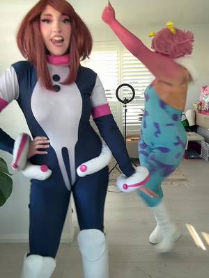 My space girls π₯Ί with @πΉ Rosie Q π€ #ochakouraraka #minaashido #bnha #mha #myheroacademia