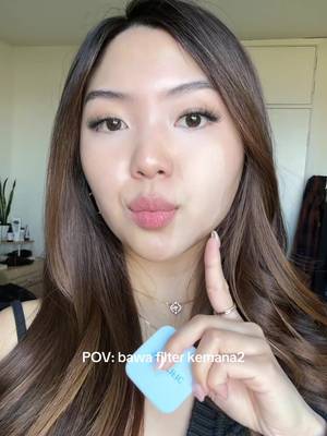 Skintific’s Powder Foundation and its poreless filter finish 🤍 shade 01 vanilla yah