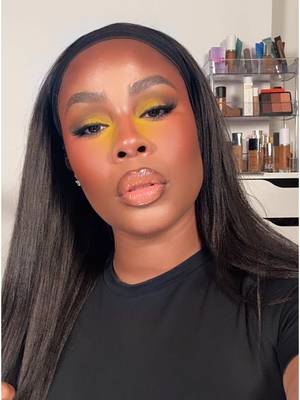 I had to run back this makeup transition because this yellow eyeshadow, bronze makeup look eats down!