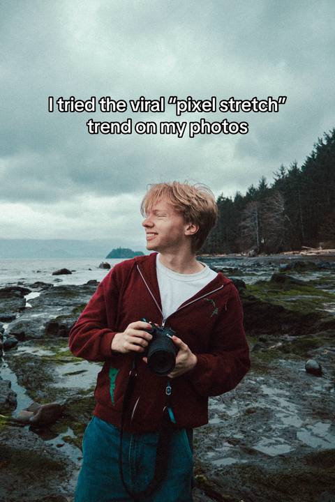 such a cool trend 📸 #pixelstretch #photography #artist (ib: @Hudson McDonald)