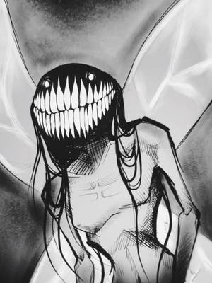 Had to participate in this “what monster wpuld you be” trend hehe  #monster #halloween #horror #scary #toothfairy #teeth #monsterchallenge #art #drawing #illustration 