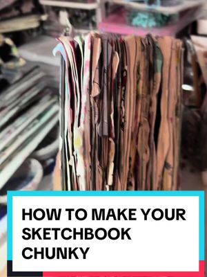 Here’s a little tutorial on how to make your sketchbook BIG and CHUNKY! (this is how I do it)  #sketchbook #sketchbooktour #sketchbookart #sketchbookideas #sketchbook_drawings #drawings #sketchbooktourchallenge #sketchbookpage #arttutorial #tutorial 