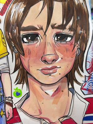 NEW VID ON YTB TEEHEE #artist #sketchbook #beforeafter 