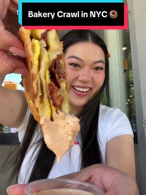 Everything I ate on a bakery crawl in NYC! 🥐🍩🍰 ft. @L’Oréal Paris infallible cushion foundation ☁️ 📍Win Son Bakery 📍Bánh by Lauren 📍Supermoon Bakehouse AD #LOrealParisCushion #Makeup #BeautyLaunch #KBeautyInspired #WeightlessMakeup