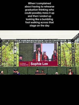 At least it kept the audience entertained because I could hear people laughing at me LMAOO #graduation #classof2026 #usc