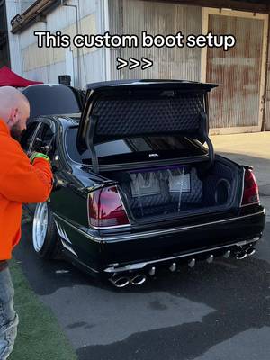 This is seriously the peak of VIP builds #vip #bootsetup #trunksetup #jap #stance #toyota #crown #custom #uzs171 #carcarclub #status #carshow #fyp #trending 