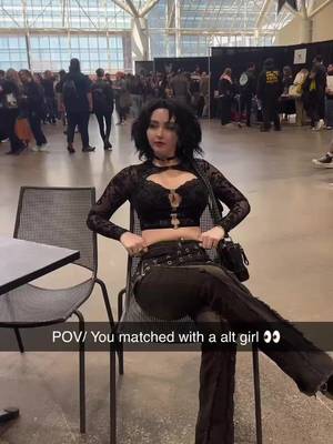 Hope she doesn’t go all witchy on me 👀 . #witchy #alt #altgirl #matched #date 