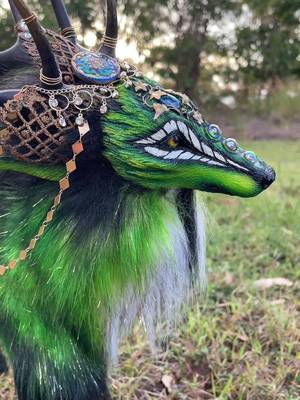 Available now in my Etsy link in bio! Evocation the Portal Keeper! #art #arttok #artdoll #ooakdoll #fantasyart