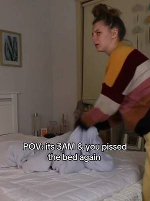 It was always the ‘stand there in silence and wait for mum to change the sheets while she gives you the stink eye’ #georgiaproductions #comedy 
