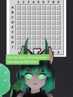 how to play minesweeper but slower and without cell chording #vtuber #envtuber #fypシ