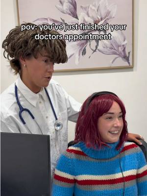 the receptionist is always flirting with the doctor 😂😂😂 #pov #skit #doctors #receptionist #fyp 