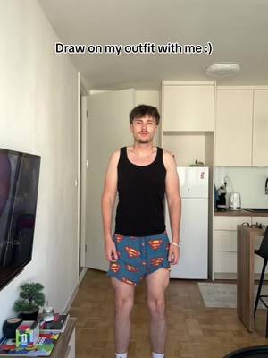 outfit of the day, but we draw it together #fyp #grwm #drawonmyoutfit
