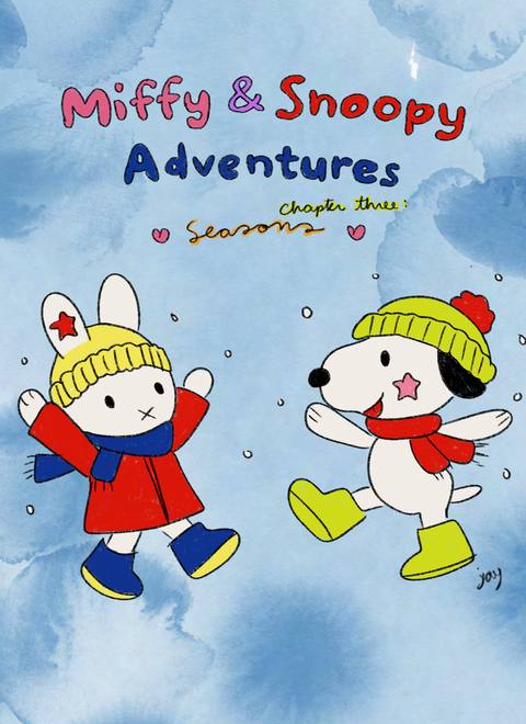 miffy & snoopy go through the seasons 2gether :') they luvvvv fun life :3 <3 #miffy #snoopy #miffyandfriends #snoopylover #procreateart 