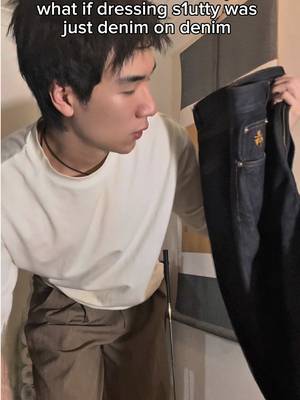 Denim on denim at the end of the day son #aesthetic #fashion