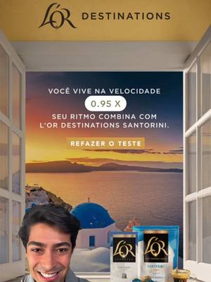 L'OR criou um efeito pra nos lembrar que merecemos um momento de pausa nessa correria do dia a dia. E você, ta vivendo em qual velocidade? Testa e me conta! @L'OR Espresso #publicidade