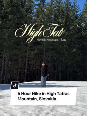 6 hours hike in High Tatras, Slovakia 🏔️ #hightatras #slovakia #Hiking #travel #Vlog 