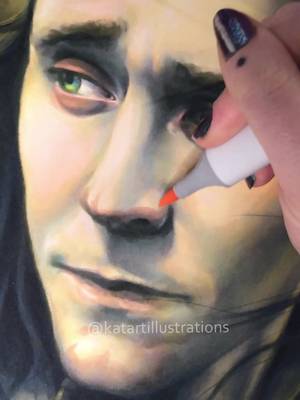Came across this again just now and it still makes me laugh…so I’m posting again 😆😆 #alcoholmarkers #copic #copicmarkers #markerdrawing #loki