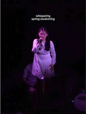 in honour of the @springawakeningmusical announcement today, hereβs whispering π directed by liv licursi music directed by isaac dorio @Steven Sater #springawakening #wendla #musicaltheatre