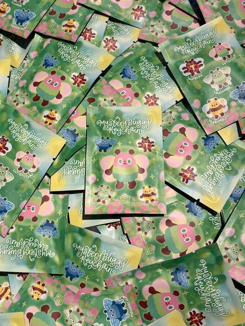 made new mystery buggy keychains π and restocked grumpy fruits mystery keychain with new packaging + a new secret design! π theyβll be stocked at @mercuryfestsg (6-7 June) and craft fest (20-21 June) π