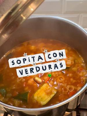 #karencocinera 😌👩🍳 Espero haber explicado bien. 😅recomiéndenme recetas jaja #sopitaconverduras #chef #imjustagirl