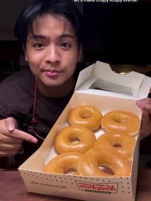 eat 6 crispy krispy kreme with me! 6 big-back ways 🤭 #fypシ゚ #crispykrispykreme #krispykreme #MYFoodie #foryoupage