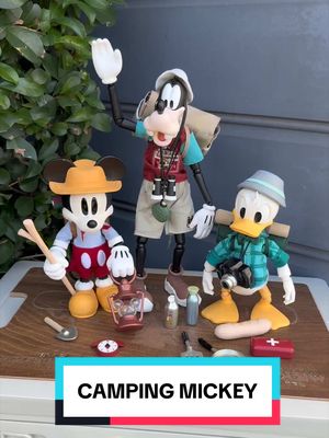 Mickey Mouse x Donald Duck x Goofy camping action figures! I found this Morstorm City Escape Plan Championship Mountain Hike set at Sugo Toys and its some of the coolest Disney merch in my collection. #disney #morstorm #mickeymouse #donaldduck #gifted