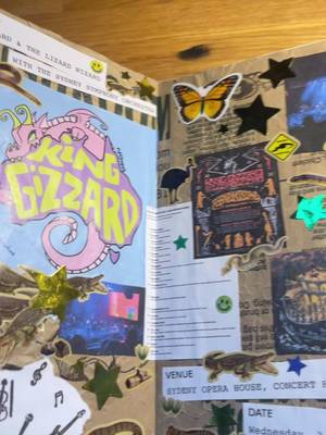 music mixed media spreads ✮ ⋆ ˚。𖦹 #mixedmedia #journal #journalling #concerts #music