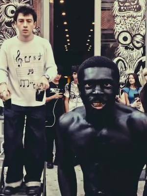 WHEN LIFE MEETS ART; Myoan Eisai; IN RELATION TO FLATTERY; Expressed by clapping. Lower East Side, NYC 2025. #theloniousstokes @Thelonious Stokes