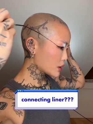 Reply to @azzakabazzas possibly one of the most ridiculous things I’ve ever done 😂 (and that says a lot) #Eyeliner #eyelinertutorial #graphicliner