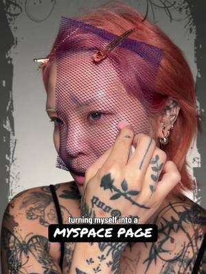 feeling oh so nostalgic 🙂↕️ #emomakeup #scenemakeup #myspace #makeuptut
