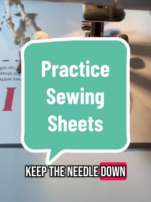 if you’ve never used your sewing machine before the singer, practice sheets are a great way to get comfortable with your machine! #sewingmachine #howtosew #sewingtutorial #sewingtiktok #sewingtutorial 