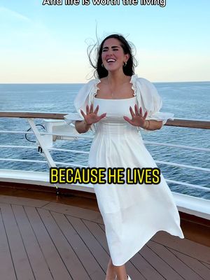 Because He lives 🤍 #fyp #foryou #singing #cover #worship #hymn #viral #foryoupage #christian #christianmusic #worship #christiangirl #jesus