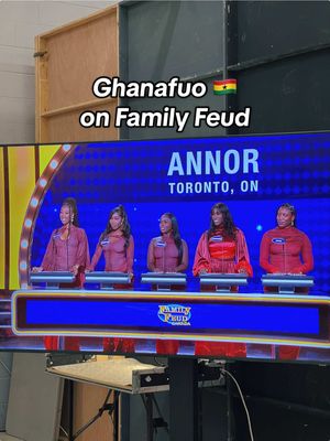Ei Ghanafuo!๐ฌ๐ญ Here is some โbehind the scenesโ footage of the ANNOR family representing Ghana ๐ฌ๐ญ on @Family Feud Canada โค๏ธ If you havenโt already make sure to watch it now for free on gem.cbc.ca - season 6 episode 15 so you can find out if we won or lost ๐ โEi Ghanafuoโ to the whole wiase (world)!!๐ฌ๐ญ๐ Outfits: @OFUURE โค๏ธ โข #familyfeud #familyfeudcanada #ghanatiktok #eighanafuo #ghanagirls #ghanaian #ghanatiktokers๐ฌ๐ญ๐ฌ๐ญ๐ฌ๐ญ #ghanatiktokers