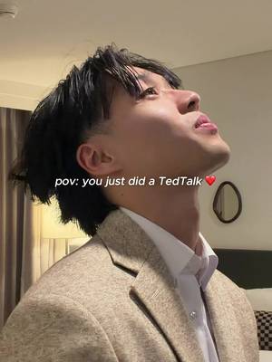 I just did a tedtalk 🥹😭❤️
