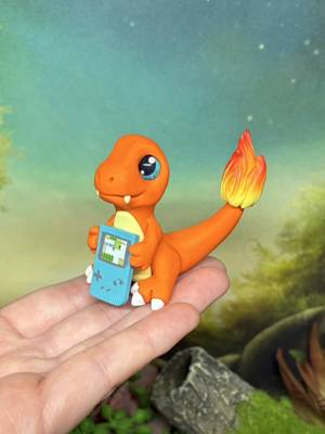 Charmander is a gamer too 😊His game boy skills are lit 🔥  . Available for adoption on June 27th at 8amAEST for early access patreon members and at 9amAEST for the public at www.prismaticbrush.com . . . #charmander #pokemongo #pokémon #pokemon #pokemonart 