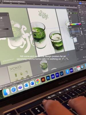 is graphic design my passion #fyp #design #foryou #matcha #poster