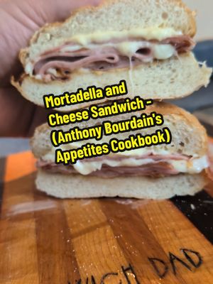 Often dubbed " Anthony Bourdain's favourite sandwich" by the viral video community, This is absolutely the easiest recipe to make from Anthony Bourdain's Appetites Cookbook. All you need is mortadella, provolone cheese, mayo, dijon, and a bun. #anthonybourdainsandwich #mortadellasandwich #sanduichedemortadela #sandwichdad #viralsandwich