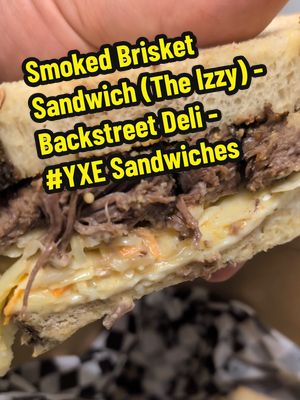 Finally made it to @backstreetdeli for "The Izzy" Smoked Brisket sandwich. I've been hearing about this one for a while and it absolutely lives up to the hype! #saskatoonsandwich #yxe #backstreetdeli #brisketsandwich #sandwichdad