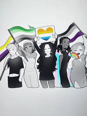 hip hip hooray to the aro/ace communities 🎉 #aroace #asexuality #aromantic #greysexuality #lgbt 