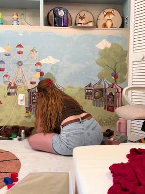 Pintura de circo #maternidade #imigrantesbrasileiros #DIY #arte #reforma